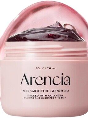 Arencia Red Smoothie Serum 30 Collagen Niacinamide Peptide 50g / 1.76 oz No Box